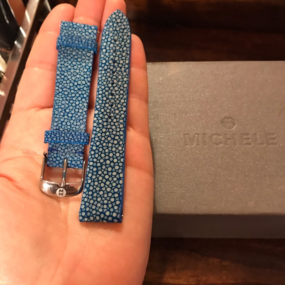 Michele 18mm Galuchat watch band. NWOT